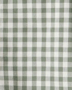 Baby Boy Long-Sleeve Plaid Button Down Shirt - Green, image 2 of 3 slides