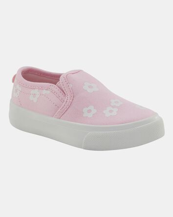 Toddler Slip-On Floral Sneakers - Pink, 