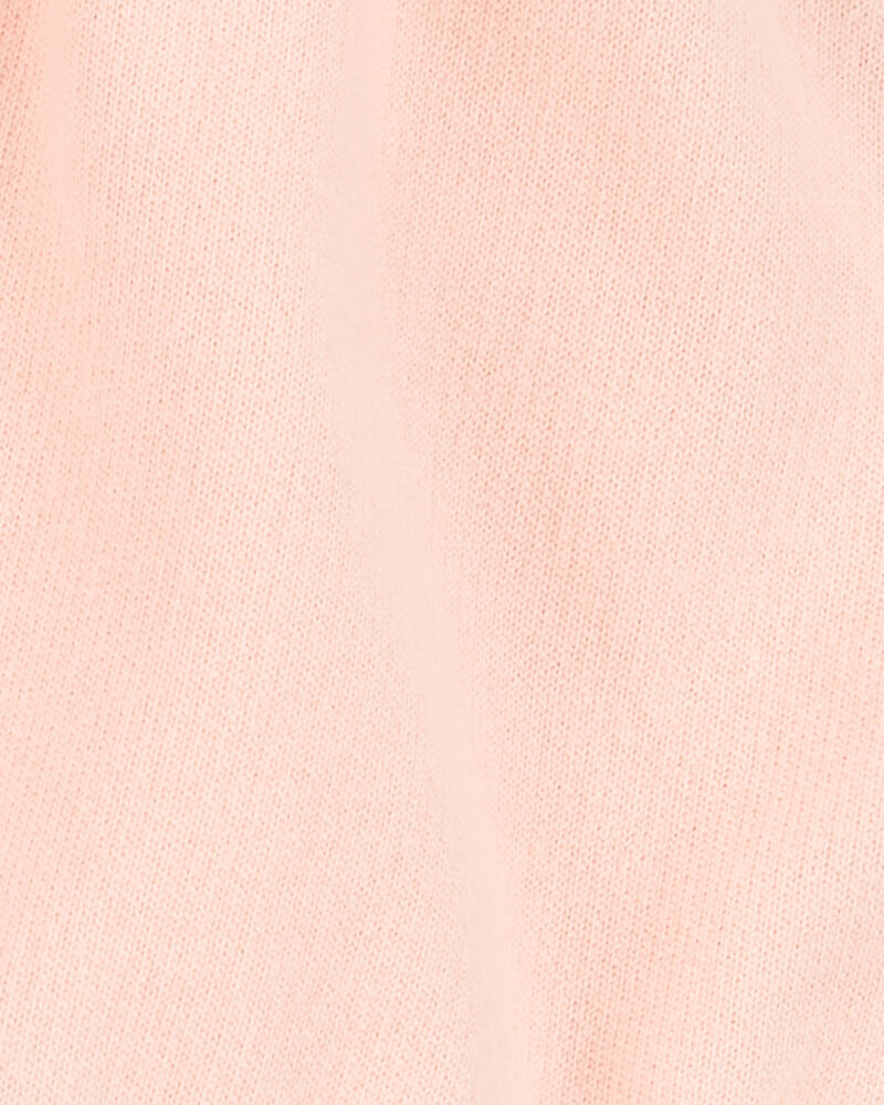 Baby 2-Piece French Terry Pullover & Short Set - Pink, image 6 of 6 slides