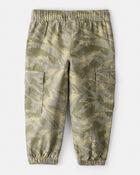 Toddler Boy Cotton Camo Fashion Cargo Pants - Green, image 2 of 7 slides