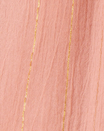 Toddler 2-Piece Boho Chic Gauze Tank & Pull-On Woven Shorts Set - Orange
, 