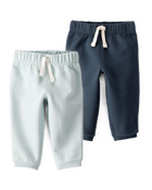 Baby Boy 2-Pack Daydream Fleece Pull-On Pants Set - Blue, image 1 of 7 slides
