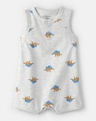 Baby Dinosaur Sleeveless Romper, image 1 of 3 slides