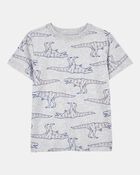 Kid 2-Piece Dinosaur Print Tee & French Terry Shorts Set, image 2 of 6 slides