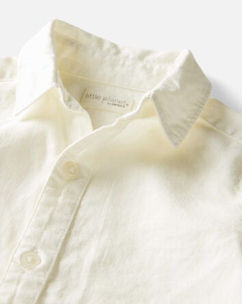 Toddler Boy Linen Button-Front Shirt , 