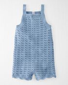 Toddler Organic Cotton Pointelle Romper, image 1 of 4 slides
