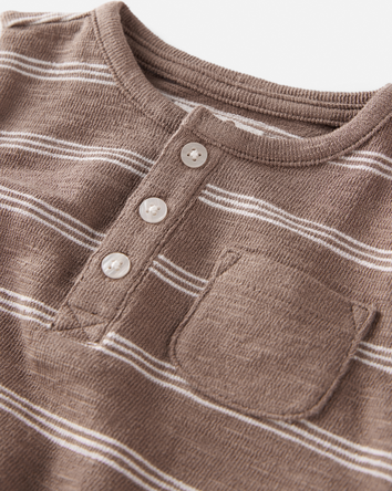 Baby Striped Romper Made with Organic Cotton, 