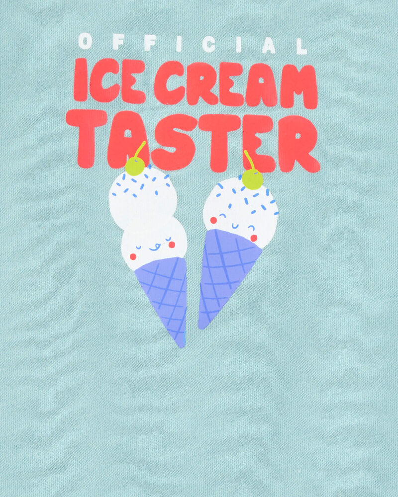 Baby Official Ice Cream Taster Sleeveless Bodysuit, image 2 of 3 slides
