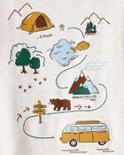 Toddler Boy Camping Short-Sleeve Graphic Tee - Ivory, image 3 of 4 slides
