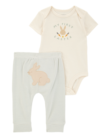 Baby 2-Piece My First Easter Bodysuit Pant Set - Ivory, 