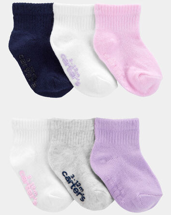 Baby 6-Pack Ankle Socks, 