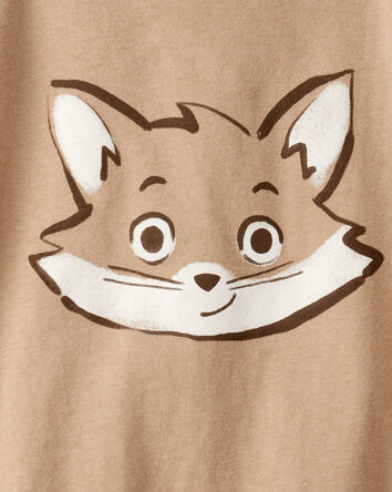 Toddler Boy Fox Short-Sleeve Graphic Tee - Brown, 