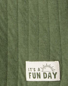 Toddler Boy 2-Piece Hooded Tee & Pant Set - Olive, image 2 of 3 slides