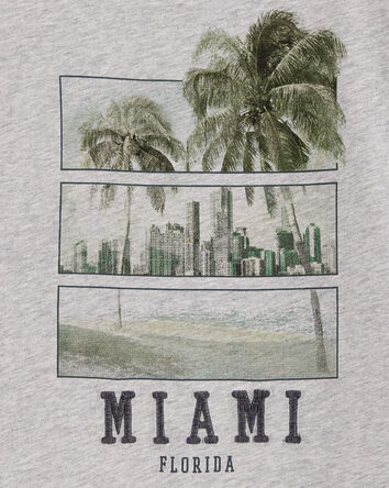 Kid Miami Graphic Tee - Grey, 