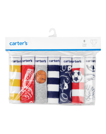 7-Pack Cotton Briefs Underwear, 