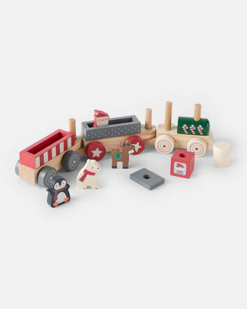 Christmas Train Wooden Toy Set, 