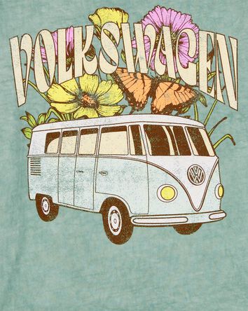 Kid Volkswagen Long-Sleeve Graphic Tee - Green, 