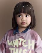 Toddler Watch This!' Shapes Dolman-Sleeve Sweatshirt - Mauve , image 5 of 6 slides