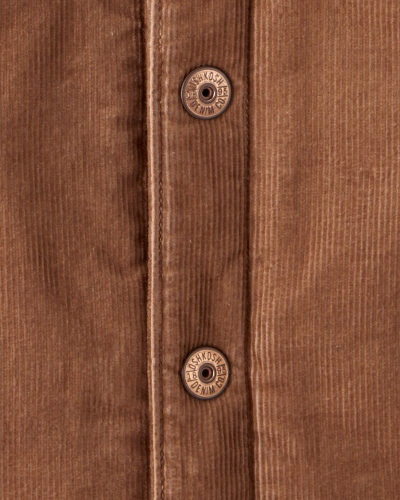 Toddler Boy Corduroy Long-Sleeve Fashion Jacket - Brown, image 3 of 4 slides