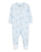Baby 2-Pack Print 2-Way Zip Sleep & Play Pajamas, image 2 of 5 slides