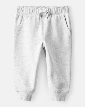 Baby Boy DayDream Fleece Cotton Jogger - Grey, 
