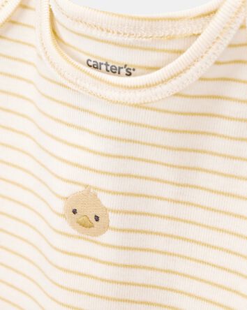 Baby 3-Piece Duck Little Cardigan Set - Ivory, 