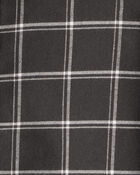 Toddler Boy Plaid Cotton Long-Sleeve Button-Down Shirt - Black, image 2 of 3 slides