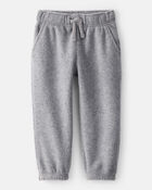 Toddler Boy Fleece Joggers - Grey, image 1 of 6 slides