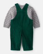 Baby Boy 2-Piece Sweater & Overall Set - Green, image 2 of 6 slides
