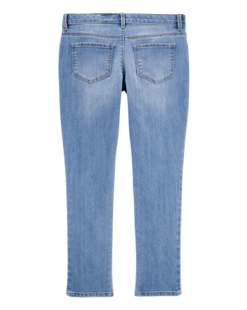 Kid Medium Wash Plus-Fit Super Skinny-Leg Jeans , 