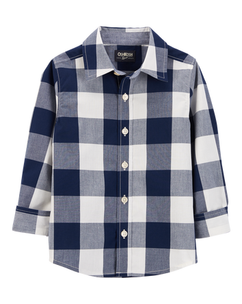 Toddler Plaid Button-Front Shirt, 