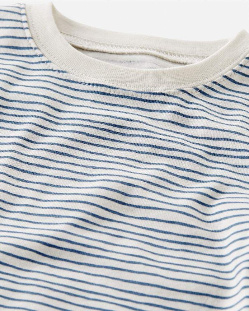 Toddler Organic Cotton Pajamas Set in Stripes, image 2 of 5 slides