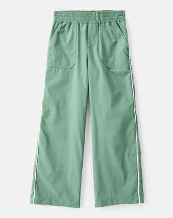 Girls Woven Active Pants - Green, 
