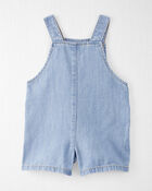 Baby Organic Cotton Chambray Shortall, image 2 of 5 slides