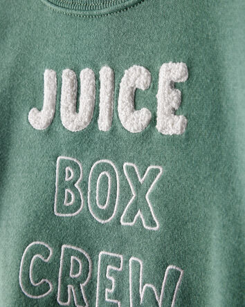 Baby Boy DayDream Fleece Juice Box Crew Long-Sleeve Tee & Pant Set - Green, 