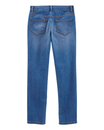 Kid Medium Blue Wash Slim-Fit Skinny-Leg Jeans, 