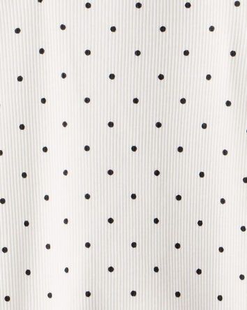 Toddler Girl 2-Pack Bow Print Cotton Long-Sleeve Tops - Grey/White, 