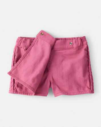 Toddler Girl 100% Cotton Skort - Pink, 