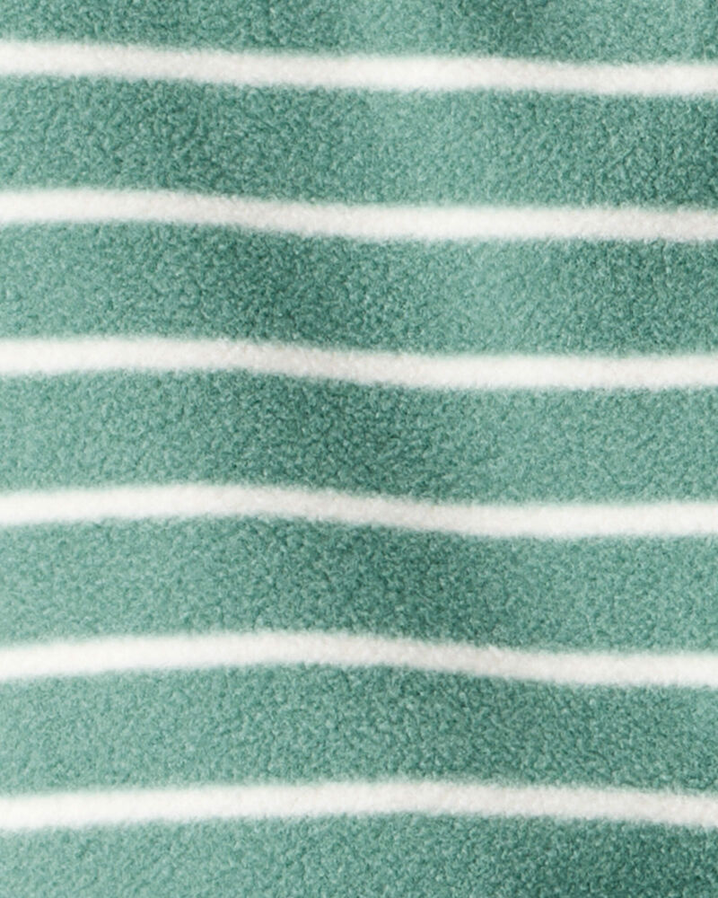 Baby Boy 3-Piece Construction Striped Print Hooded Zip-Up Jacket, Bodysuit & Pant Set - Green, image 3 of 5 slides