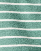 Baby Boy 3-Piece Construction Striped Print Hooded Zip-Up Jacket, Bodysuit & Pant Set - Green, image 3 of 5 slides