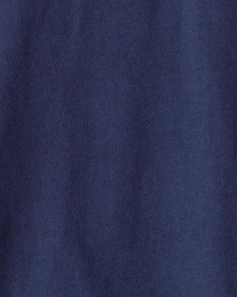 Toddler Boy Short-Sleeve Henley Tee - Navy, image 2 of 3 slides