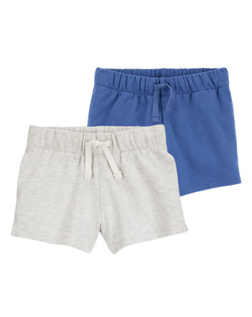 Baby 2-Pack Pull-On French Terry Shorts, 