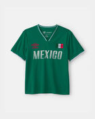 Kids 2-Piece Umbro Mexico Soccer Jersey & Short Set - Green/White/Red, image 4 of 12 slides