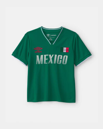 Kids Umbro Mexico Soccer Jersey - Green, 
