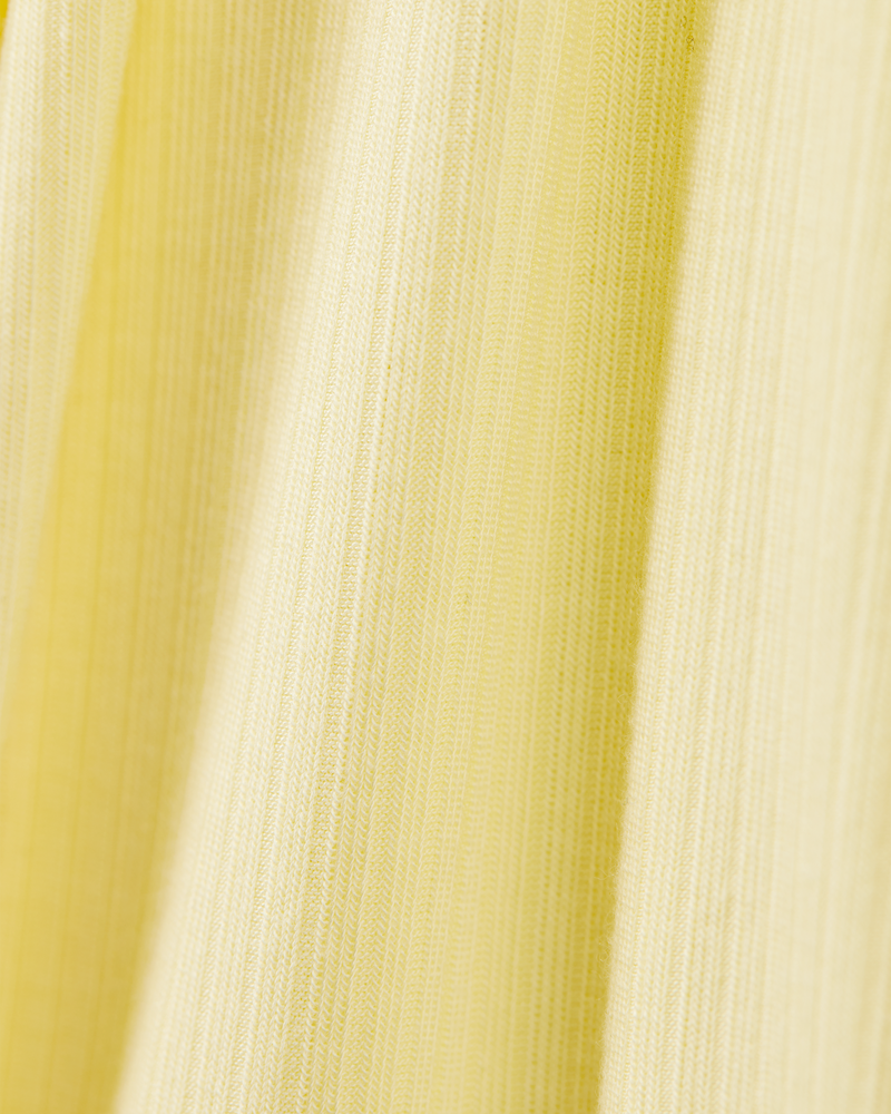 Baby Solid 2-Way Zip PurelySoft Convertible Foot Sleep & Play Pajamas - Yellow, image 5 of 8 slides