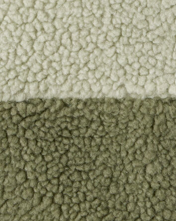 Toddler Boy Sherpa Sleeveless Vest - Green, 