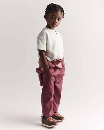 Toddler Barrel Pant - Burgundy, 