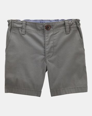 Baby Flat-Front Shorts - Grey, 