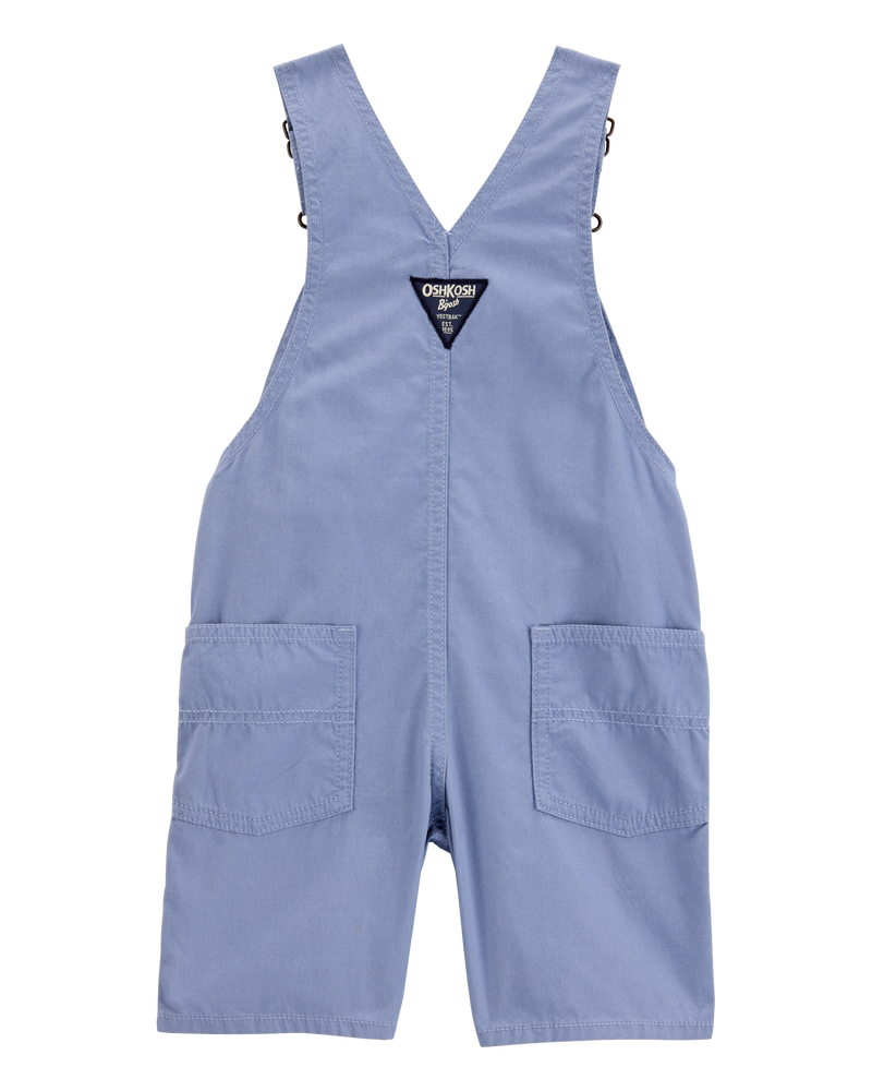 Toddler Canvas Shortalls - Blue, image 2 of 4 slides