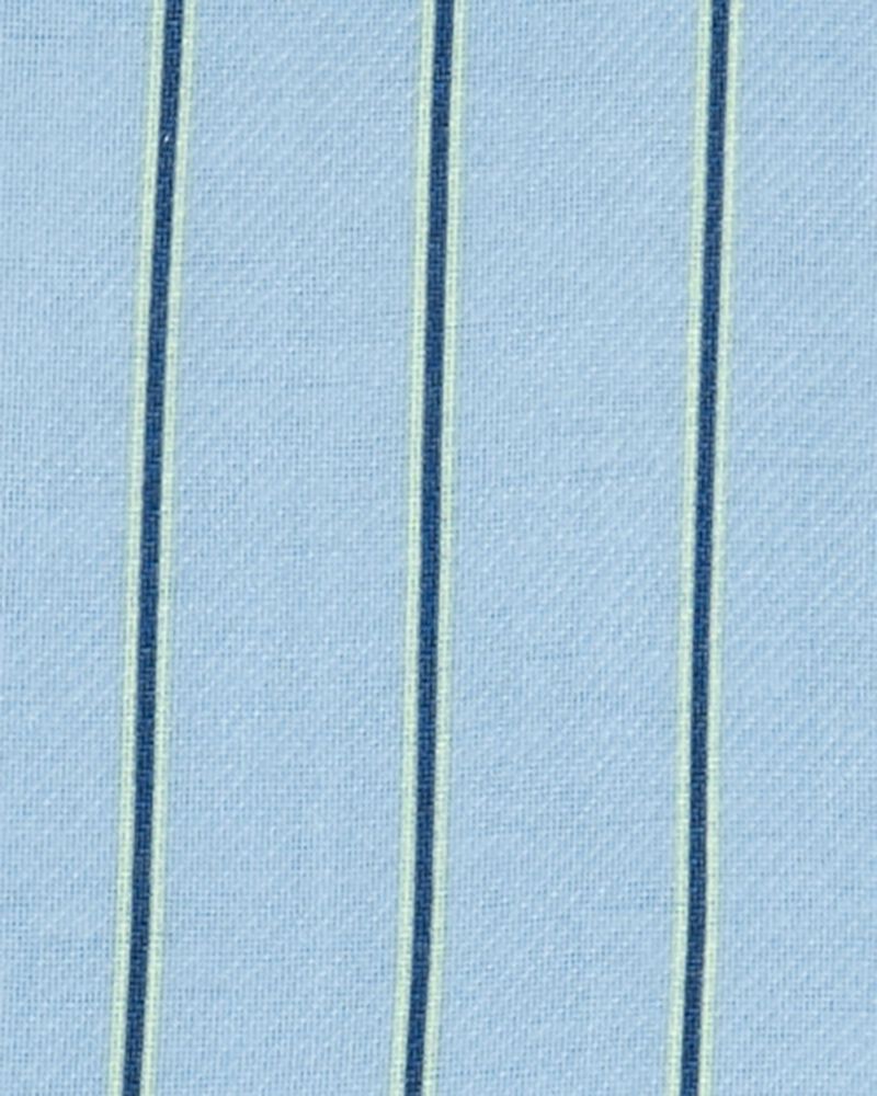 Toddler Striped Loose Fit 2-Piece Pajamas - Blue, image 2 of 3 slides